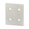 8020, 20-4167, 20 Series, Aluminum 4 Hole Flat Square Plate