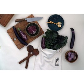 Extra Large Vejibag, Certified Organic Cotton Vegetable Crisper Bag, Made in USA, (Single Bag, 14 inches X 17 inches)