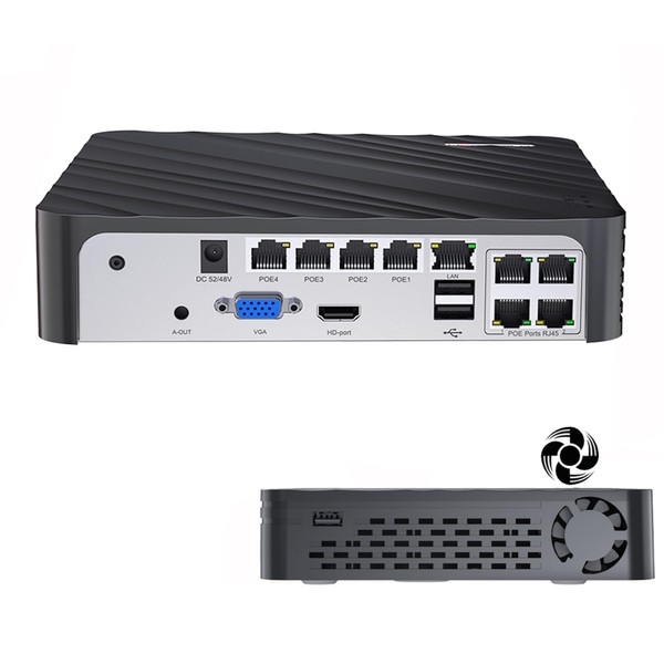 4K Network Video Recorder for Security Camera System Support 4K/5MP/4MP