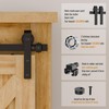 BONIKLUBA 4FT Super Mini Cabinet Small Sliding Double Barn Door