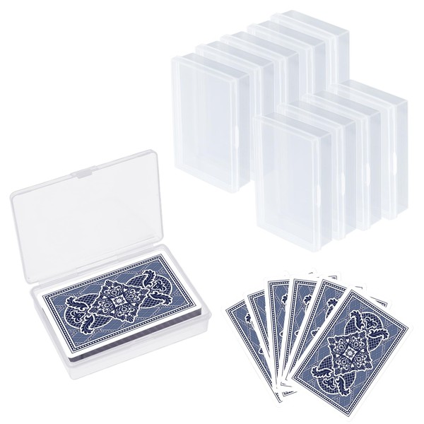 Pack of 10 Playing Cards Box, Collectible Card Case, Storage