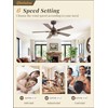 Fanbulous 1 Pack Farmhouse 42 Inch Ceiling Fans with Lights,
