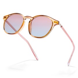 SIPHEW Round Polarized Sunglasses for Women Classic Retro SunGlasses with UV400 Protection for Outdoor/Driving