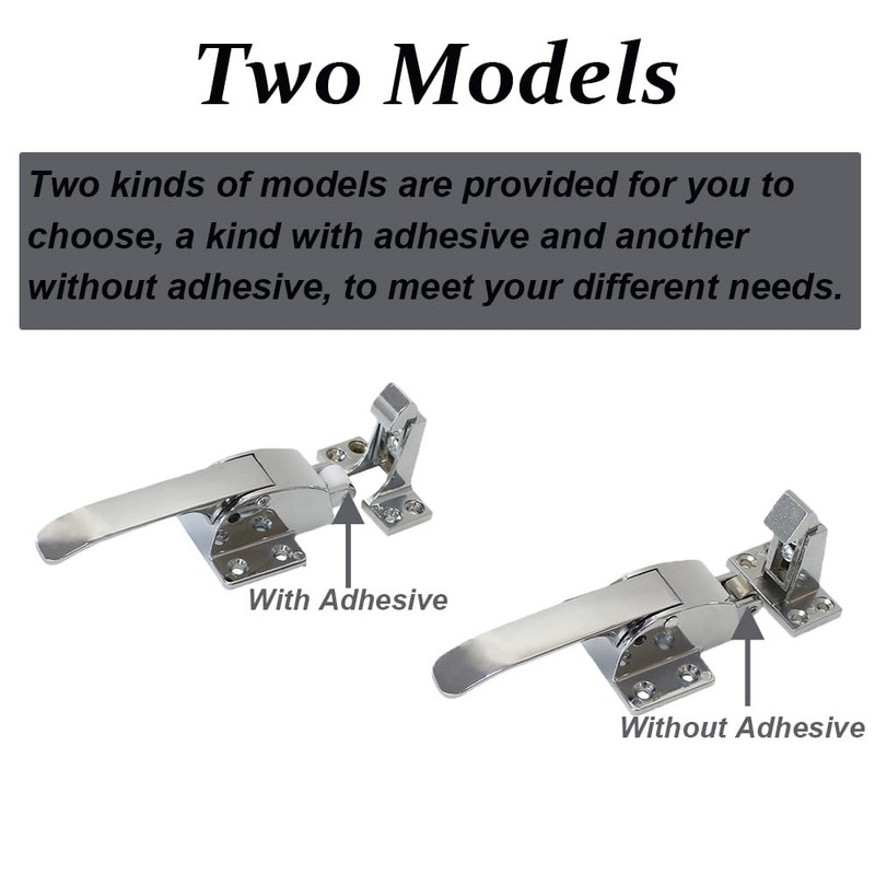 SagaSave 2 x Metal Fridge Freezer Pull Handle Lock Release
