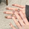 Cocoro Champagne Diamond Bling Gel Nail Tips (24pcs) / 코코로 샴페인 다이아 블링 젤 네일팁 (24pcs)