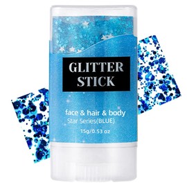 Glitter Stick - Shimmer Stick Glitter for Clothes Face | Skin-Friendly Cosmetic Shimmer Makeup Sparkling Accessories for Performance Stage