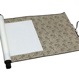 Classic Empty Calligraphy Practice PU Roll Hanging Roll Chinese Ink Painting Sets, C