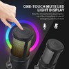 MICYUSHENG RGB Microphone, USB Live Streaming Capacitor Microphone, Computer Competitive
