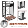 3-Tier Printer and Shredder Stand with Pull Out Shelf, 20"