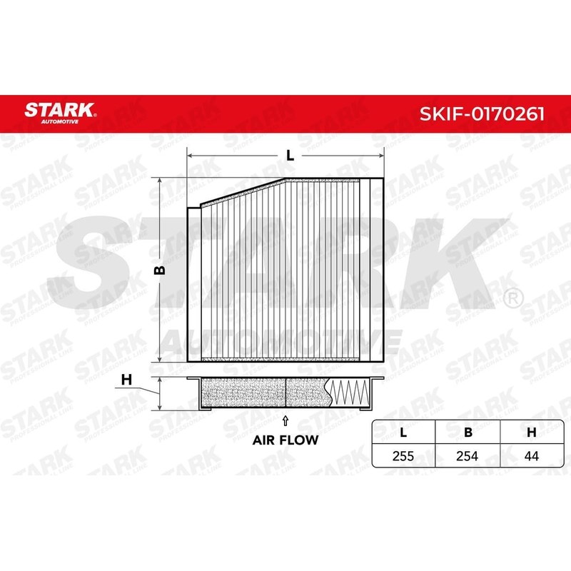 STARK SKIF-0170261 Cabin Air Dust Filter, Pollen Filter, Micro Filter