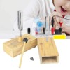 440HZ Tuning Fork Virbration Experimental Instrument with Wood Resonator Box