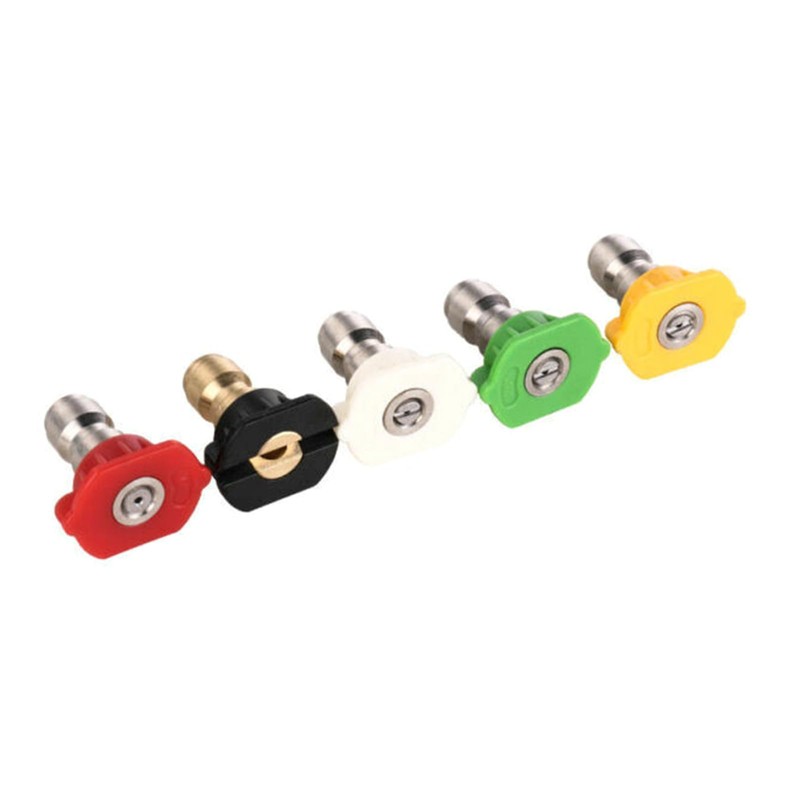 NIHENHAO 5pcs/set Car Wash Nozzle, 1/4" Quick Connector Metal Lance