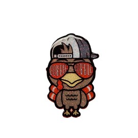 Gobble Gobble Thanksgiving Badge Reel, Glittery Turkey Badge Reel, Interchangeable Badge Reel, Fall Badge Reel, Cute Retractable Badge Reel (Topper with Alligator Clip Reel)