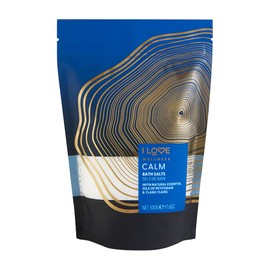 I LOVE Wellness Calm Bath Salts - Moisturizing Bath Soak for Dry Skin - Calming Bath Salts - Sea Salt and Chamomile Formula, Essential Oils - 17.6 oz