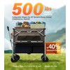 everyfun Pro Collapsible Wagon Double Decker,WagonsCarts Foldable,Heavy DutyWagon Camping Sports