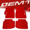 Red Floor Mats with EM1 Logo for Honda Civic EK