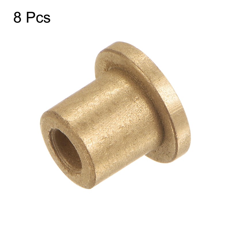 sourcing map 8pcs Flange Bearing Sleeve 4mm Bore 8mm OD