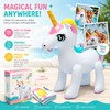 Giant Inflatable Unicorn Sprinkler for Pool Play – PVC Water