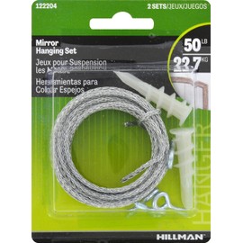 Hillman Picture Hardware 122204 Wallboard Hanging Anchor Kit, Zinc, 2 Set