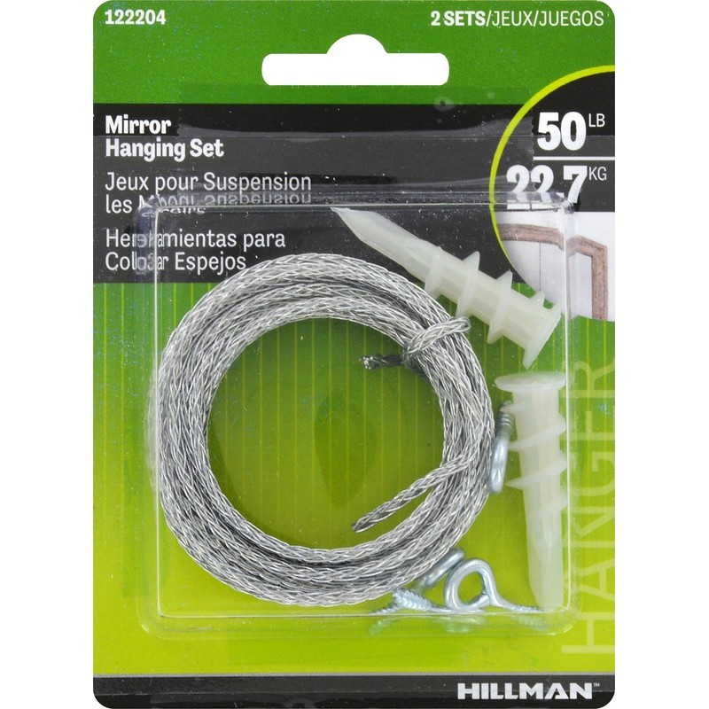Hillman Picture Hardware 122204 Wallboard Hanging Anchor Kit, Zinc, 2