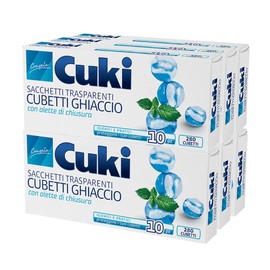 Cuki 6 Packs of 10 Plastic Ice Packs 280 Cubes