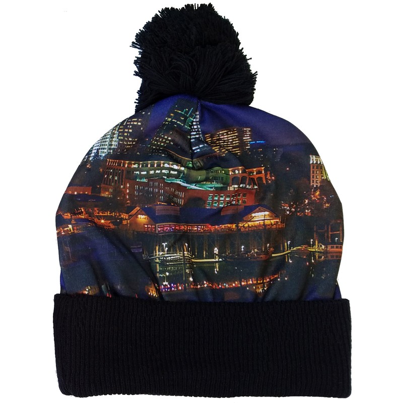 Sacramento Skyline Pom-Pom Beanie SnapSkull Exclusive Multi