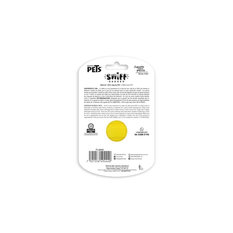 Fancy Pets Pelota para Perro con Aroma a Mango Juguete