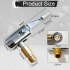 3PCS Brass Tire Air Chucks, Quick Release Tyre Inflator Adaptor,