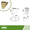 Amig - Gold-Coloured Wall Shelf Holder 2871 | 40 mm