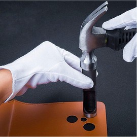 Round Hollow Hole Punch Cutter 16mm Leather Craft Cutter Tool for Leather Wood Fabric Vinyl Plastic Belts Canva Crafts 16mm - 2pcs