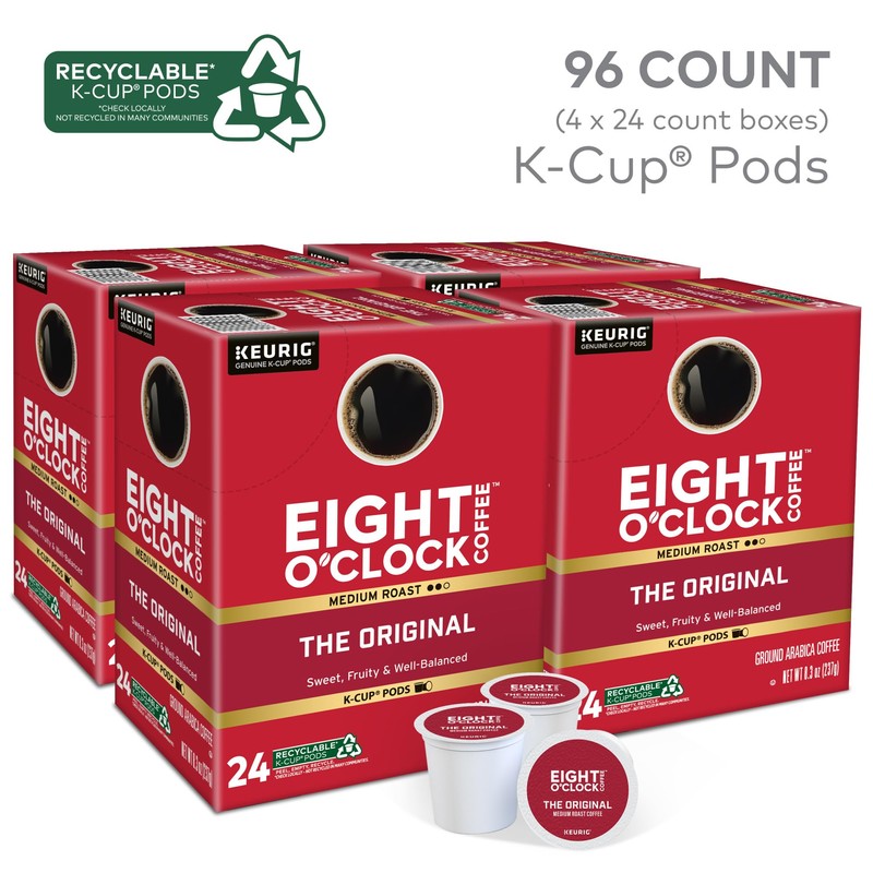 Eight O'Clock Coffee The Original, Single-Serve Keurig K-Cup Pods, Medium