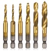 Girls'Love Talk 6PCS Thread Tap Drill Bit Set Hand Tap