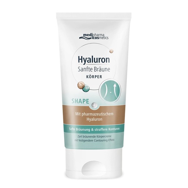 Hyaluronic Gentle Tan Shape 150 ml, 2-in-1 Body Care for Firmer Contours & Beautiful Tan with Just One Product, Even with Cellulite, Targeted Against Dents and Saggy Skin
