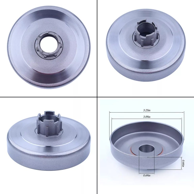 For Husqvarna 3/8"-7T Clutch Drum Rim Sprocket For Husqvarna 395