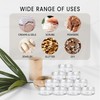 (Quantity: 25 Pieces) Beauticom 5G/5ML Round Clear Jars with Screw