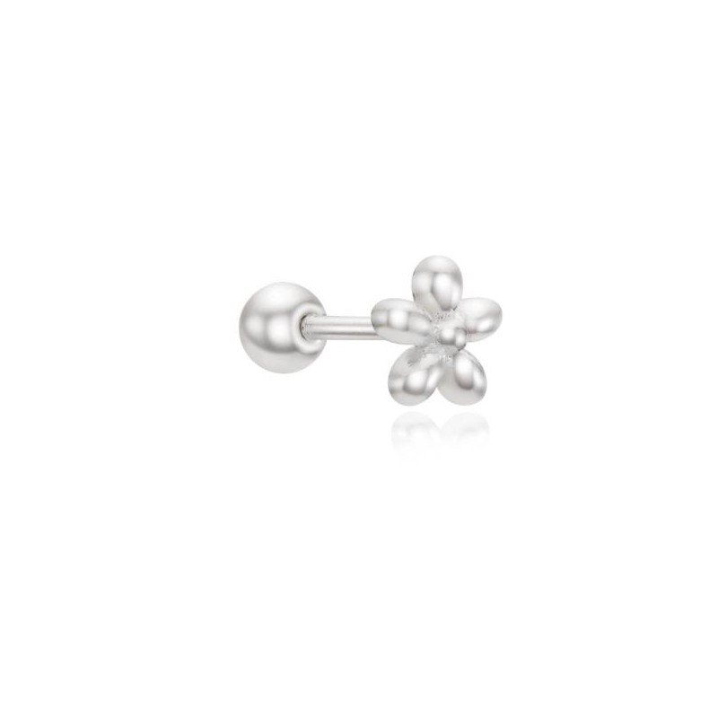 OST Basic Flower Silver Piercing (OTEP24712NWS) White / 오에스티 베이직