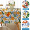 Honellaty Summer Tablecloth for Rectangle Tables, Lemon Print Table Cloth,