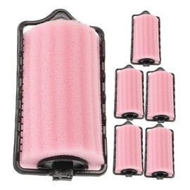 Baluue 6pcs Effortless Overnight Waves Soft Sponge Hair Rollers for All Hair Types No Heat Damage Comfortable Curls for Women Easy Styling Tool