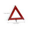 ULTECHNOVO 3pcs Reflective Emergency Triangles Portable Warning Signs for Roadside