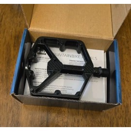 Ikeotest Mountain Bike Pedals - 2x Bearing Pedals - Non-Slip Aluminum Bike Pe...