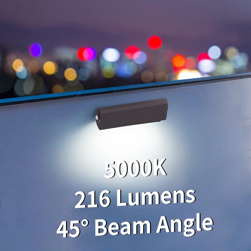 Kwinmyso 8 Packs 4inch LED 1.8W Hardscape Lighting,12V AC/DC Low