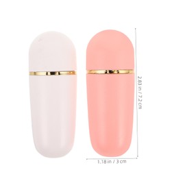 WOONEKY 2pcs Absorbing Roller for Face Care Deep Cleansing Volcanic Stone Roller Ball for Pore Refinement