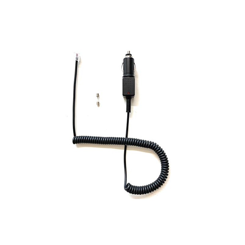 DCPOWER DC Coiled/Curled Power Cord Compatible Replacement for Cobra Elite