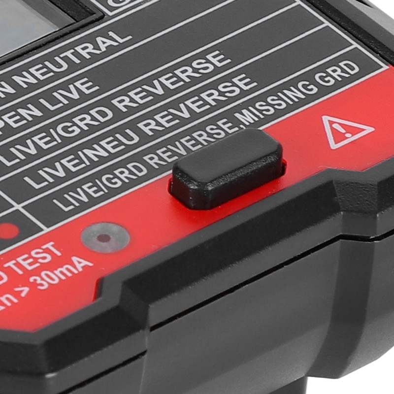 Socket Tester Digital Display Office Leakage Test Portable Plug Detector
