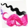 Beavorty Wavy Curly Ponytail Extension for Women Natural Black Synthetic