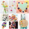 TOAOB 300 Pieces Pompoms 30 mm Colourful Pompom Fluffy Plush