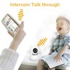 5in Baby Monitor with Camera and Audio Remote PTZ Night