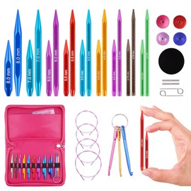 Hobekoee Short Interchangeable Knitting Needles Set