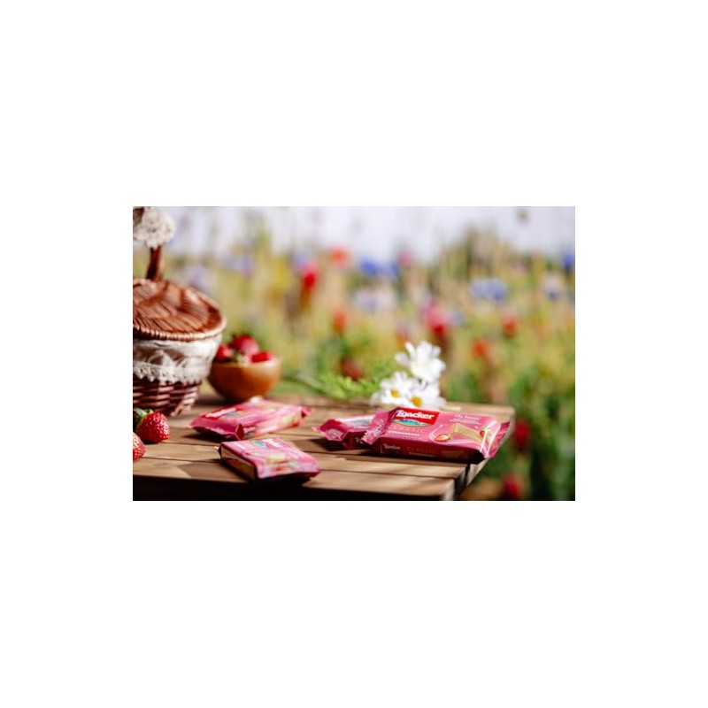 Loacker Classic Strawberry Cream Wafer Cookies, 12-Pack, Non-GMO