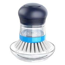 MR.SIGA Juego Dispensador Jabón y Cepillo Manos, 1 Unidad, Azul Marino/Azul